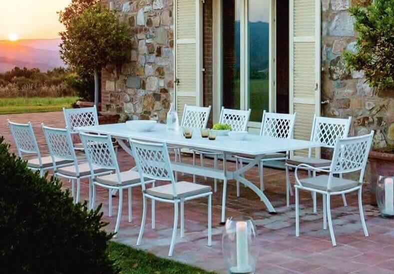 patio dining set metal